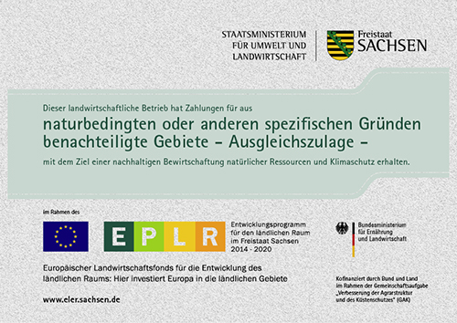 naturbedingten Ausgleichzulage Zertifikat